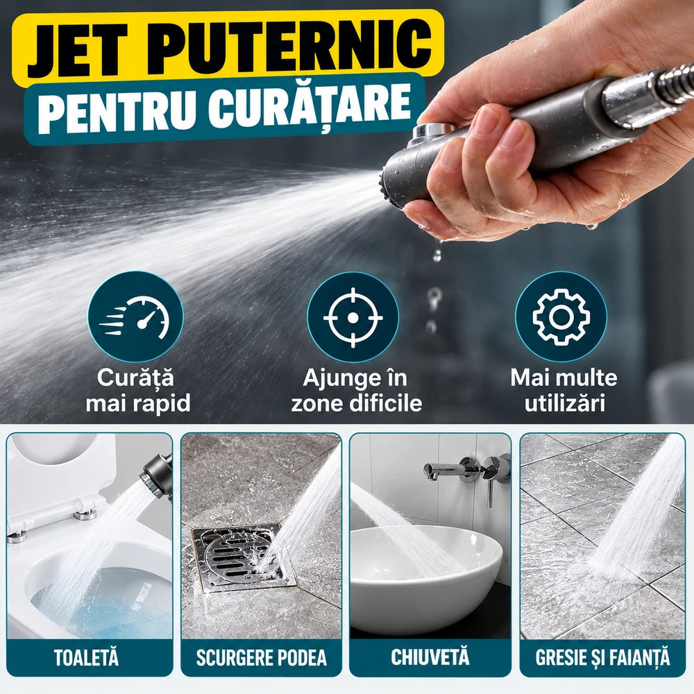 Cap de Duș Filtrat cu Set de Duș de Mână